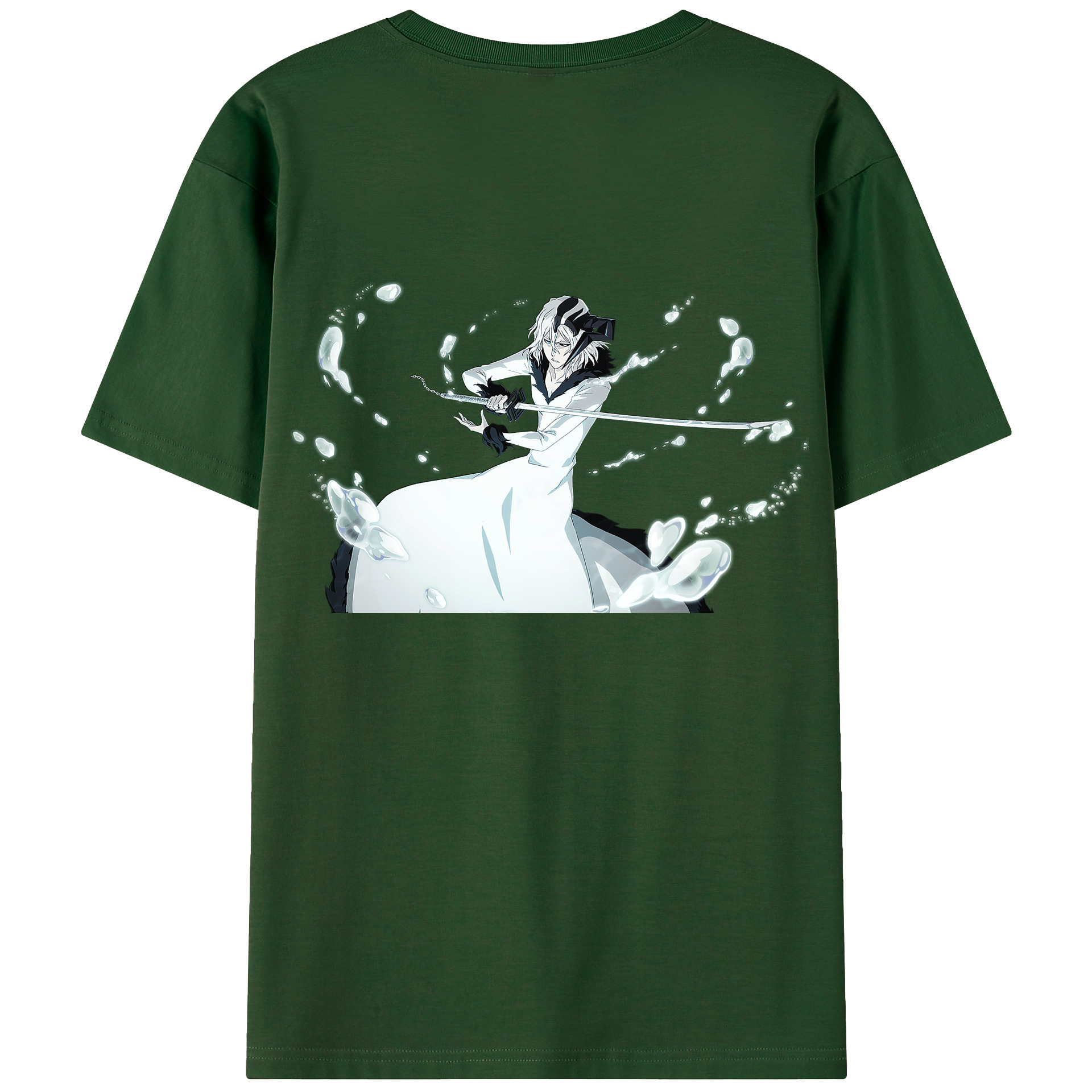 （画像用） ブリーチ 黒崎一護（くろさき いちご）BLEACH Kurosaki Ichigo 綿100％半袖Tシャツ（背面プリント）